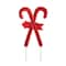 Glitzhome® 30" Metal Christmas Candy Cane Yard Stake